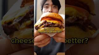 Is Shake Shack BEST burger in America?! #manonthestreet #americanfood #fastfood #food #hamburger