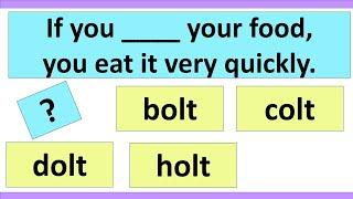 ENGLISH TEST. Vocabulary Quiz