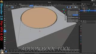 ADDON BOOLTOOL ON BLENDER2.8 