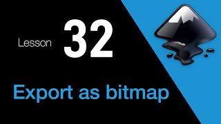 32) Export as bitmap in Inkscape 1.3