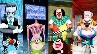 ️ TV HEAD vs EVIL DOLL vs ICE SCREAM 6 vs IT HORROR CLOWN Gameplay With Oggy and Jack Voice