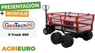 Presentación y montaje: Carretilla de remolque eléctrica GeoTech-Pro E-Truck 600