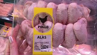 FOOD PRICES MEAT, MILK, BREAD AND BUTTER SPAIN 16 April 2022 supermarket MERCADONA BLANES