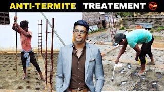 Anti Termite Treatment Process During Basement Stage | Step By Step Explanation | HireandBuild|Tamil