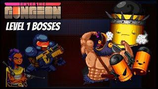 Enter the Gungeon - ALL Level 1 Bosses