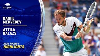 Daniil Medvedev vs. Attila Balazs Highlights | 2023 US Open Round 1