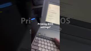 Printing your BIOS settings from a Compaq system #retro #compaq