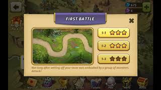 Castle Defense 2 [ Level 1-1] |#1| (3 Stars)[HD]•First Battle•