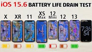 iPhone X vs XR vs 11 vs XS Max vs 12 Mini vs 12 vs 13 Battery Life DRAIN TEST in 2022 After iOS 15.6