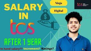 my salary in TCS after 1 year | In-hand Salary vs CTC | salary increments based on ratings in TCS