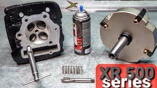 Restoration of Motorcycle Cylinder Head  Year 1982 - Honda XR 500 R - part 1.