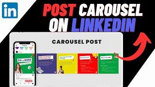 How To Post Carousel On LinkedIn - Quick & Easy