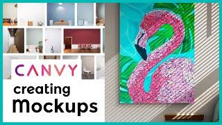 Create fun art mockups and make your art standout  |  canvy.com tutorial