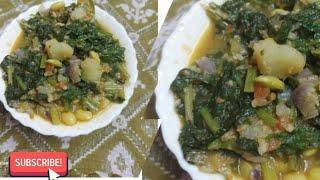 Palak mix sukka ( mangalore recipes)