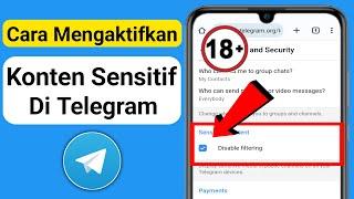 Cara Mengaktifkan Konten Sensitif Di Telegram (2023) |  Pengaturan Konten Sensitif Telegram