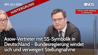 Asow-Vertreter mit SS-Symbolik in Deutschland – Bundesregierung  verweigert Stellungnahme | NDS