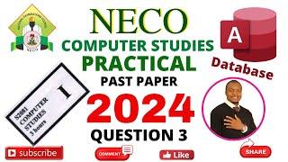 NECO Computer Studies Question 3 Database