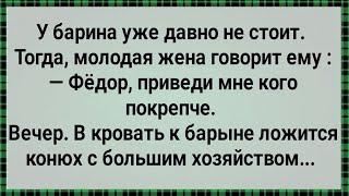 Как Барин Жене в Кровать Конюха Привел! Сборник Свежих Анекдотов! Юмор!