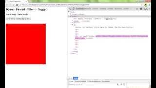 TOGGLE METHOD IN JQUERY EFFECTS DEMO