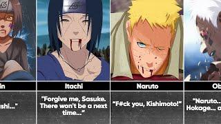 Last Words Of Naruto/Boruto Characters