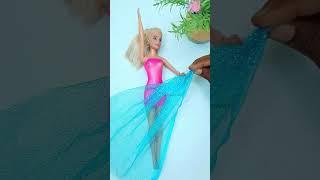 DIY Barbie Dress making |Barbie Hacks and Crafts  #youtubeshorts #joancreations #shorts
