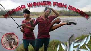 big fish hunting on river in Telugu. easiest way to catch mullet fish.(hunting big fishes on river)