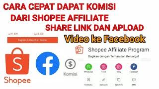 CARA SHARE LINK UPLOAD VIDEO SHOPEE AFFILIATE KE FACEBOOK AGAR CEPAT MENDAPATKAN KOMISI