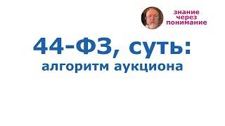 Закон №44-ФЗ, суть: алгоритм проведения электронного аукциона