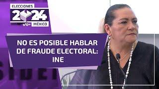 INE descarta que hubiera fraude electoral en las pasadas elecciones