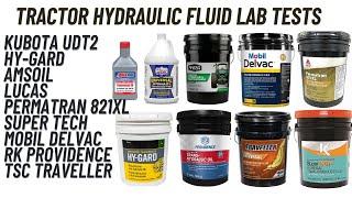 Lab Test Comparisons of Tractor Hydraulic Fluid (Round 2)