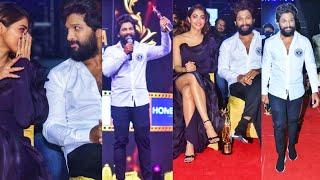 Allu Arjun & Pooja Hegde Arrived at SIIMA AWARDS 2021 IN HYDERABAD 