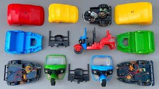 Assemble some Colourful￼ toy CNG Auto Rickshaw￼￼ | vehicles Attachment video￼