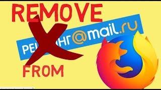 How to uninstall mail.ru from mozilla firefox - how to remove mail.ru