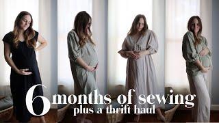 Everything I've sewn over the last 6 months - maternity thrift haul - kids thrift haul
