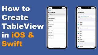 How to Create TableView in Xcode 15 (Swift 5)