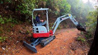 Buying a new Mini Excavator / Maintaining Forest Roads - Takeuchi TB217R