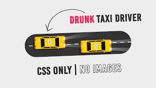 CSS Only Taxi Animation Effects | Html CSS Moving Car Animation Effect @OnlineTutorialsYT​