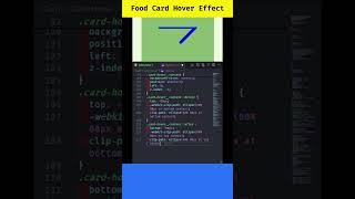 Food Card Hover Effect Using HTML and CSS