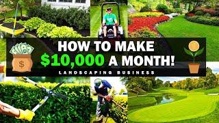 How To Make $10,000 A Month in Your Landscaping Business | "Math Is The Path"