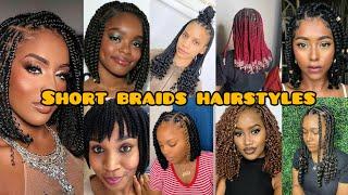 Latest braiding hairstyles for black women | Short braids styles | Braids Hairstyles 2024