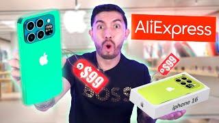 COMPRÉ EL IPHONE 16 MÁS BARATO DE ALIEXPRESS... ME ESTAFARON?