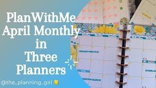 Plan With Me | April Monthly / Classic Happy Planner, B6 TN, PPWeeks