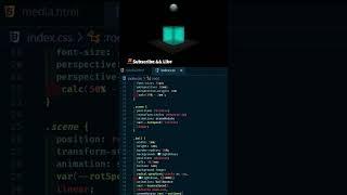 3D CSS Animated Cube #html #shorts #css #coding #programming