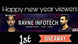 Happy new year 2018| 1st gift from Ravne infotech| participate in this giveaway.