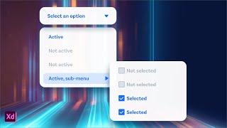 Multi-Level Nested Dropdown Menus in Adobe XD