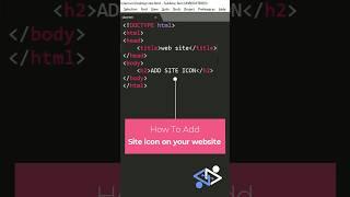 How to add site icon on your website. #codefordesign #tips