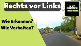 Rechts vor Links immer erkennen! - Führerschein