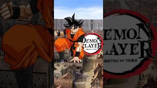 Goku vs Demon slayer ️ #shorts #shortsfeed #demonslayer #anime #goku ️