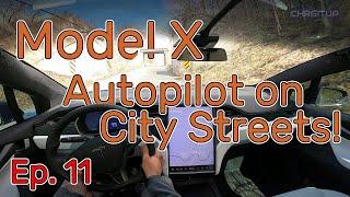 Tesla Model X - Autopilot on City Streets Ep. 11