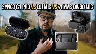 Synco G1 A2 Pro Mic vs DJI Mic vs 7Ryms iRay dw30 Mic - Which Wireless Mic is the best buy?